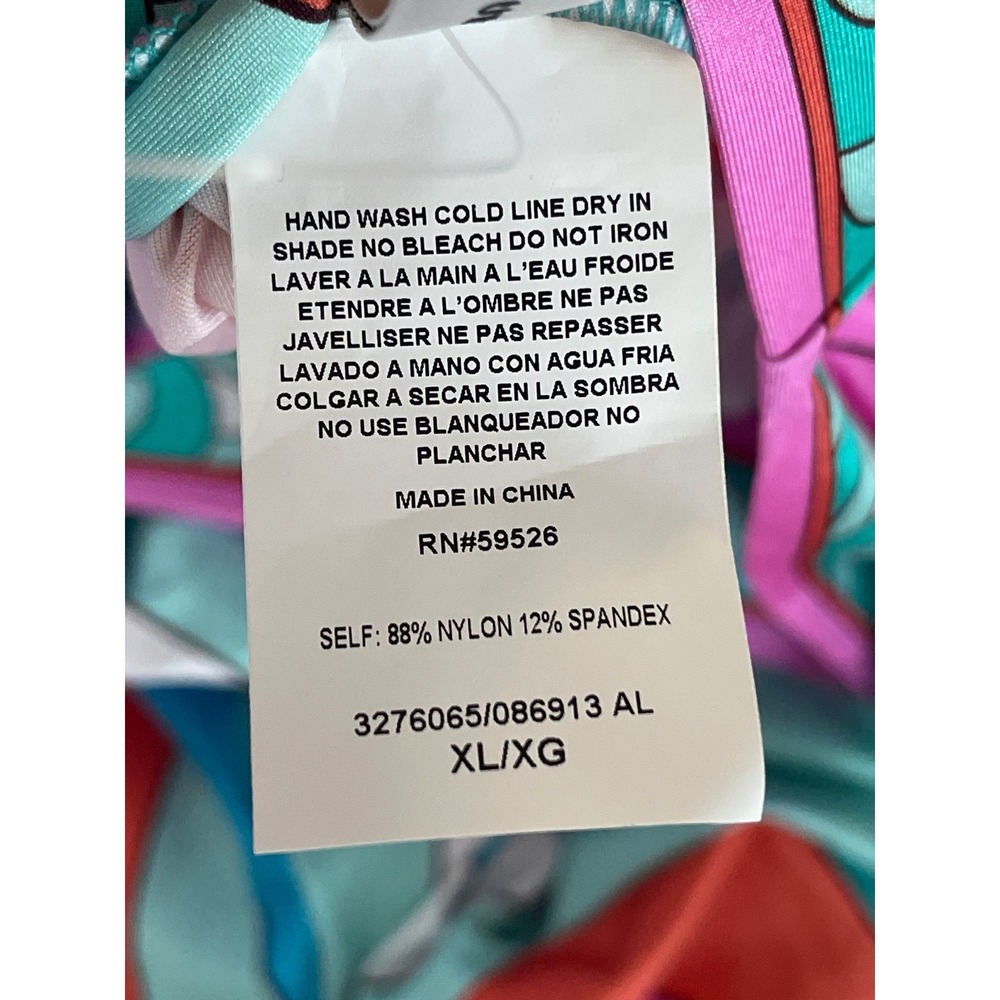 Trina Turk Apollo V-Neck Tunic Swim Cover Up Dress Women's Size XL - Picture 5 of 5